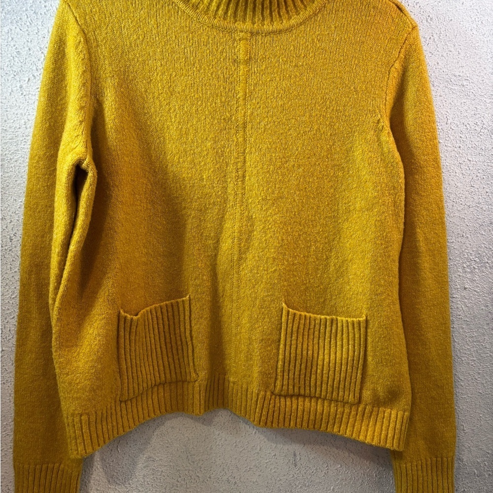 Marled Golden Cowl Neck Sweater